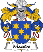 Portuguese Coat of Arms for Macedo