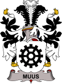 Coat of arms used by the Danish family Muus