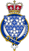 Families of Britain Coat of Arms Badge for: Dorsey or Darcy (Ireland)