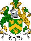 Irish Coat of Arms for Skereth or Skerett