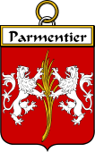 French Coat of Arms Badge for Parmentier