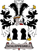 Coat of arms used by the Danish family Schleppegrell