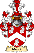 English Coat of Arms (v.23) for the family Monck or Monk
