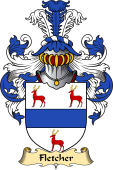 Welsh Family Coat of Arms (v.23) for Fletcher (of Treborth, Caernarfonshire)