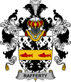 Irish Family Coat of Arms (v.25b) Rafferty or O'Rafferty