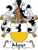 German Wappen Coat of Arms for Mayr