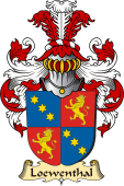 v.23 Coat of Family Arms from Germany for Loewenthal