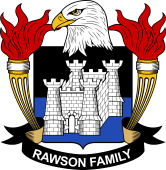 Coat of arms used by the Rawson family in the United States of America