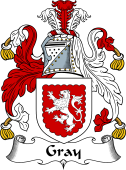 English Coat of Arms for the family Gray or Grey
