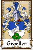 German Coat of Arms Wappen Bookplate  for Groeller