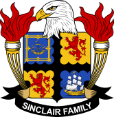 Coat of arms used by the Sinclair family in the United States of America