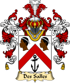 French Family Coat of Arms (v.25) Salles (des)