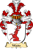 v.23 Coat of Family Arms from Germany for Waite