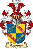 v.23 Coat of Family Arms from Germany for Gaertner