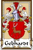 German Coat of Arms Wappen Bookplate  for Gebhardt