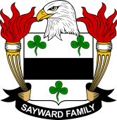 Coat of arms used by the Sayward family in the United States of America