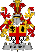 Irish Coat of Arms for Bourke