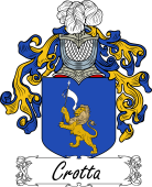 Araldica Italiana Coat of arms used by the Italian family Crotta