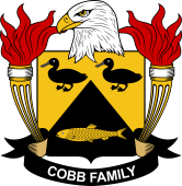 Coat of arms used by the Cobb family in the United States of America