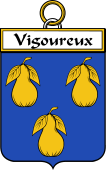 French Coat of Arms Badge for Vigoureux