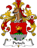 German Wappen Coat of Arms for Pietsch