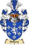 English Coat of Arms (v.23) for the family Holland