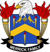 Coat of arms used by the Merrick family in the United States of America