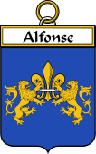 French Coat of Arms Badge for Alfonse