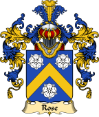 French Family Coat of Arms (v.25) Rose