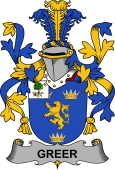 Irish Coat of Arms for Greer