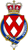 British Garter Coat of Arms for Freeman (England)