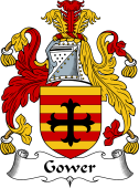 English Coat of Arms for the family Gower