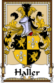 German Coat of Arms Wappen Bookplate  for Haller