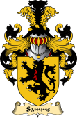 English Coat of Arms (v.23) for the family Sames or Samms