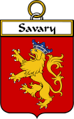 French Coat of Arms Badge for Savary