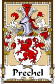 German Coat of Arms Wappen Bookplate  for Prechel