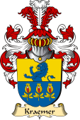 v.23 Coat of Family Arms from Germany for Kraemer