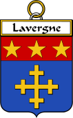 French Coat of Arms Badge for Lavergne