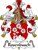 German Wappen Coat of Arms for Rosenbusch