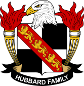 Coat of arms used by the Hubbard family in the United States of America