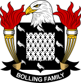 Coat of arms used by the Bolling family in the United States of America