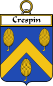 French Coat of Arms Badge for Crespin