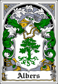 Danish Coat of Arms Bookplate for Albers