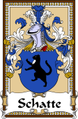 German Coat of Arms Wappen Bookplate  for Schatte