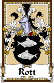 German Coat of Arms Wappen Bookplate  for Rott