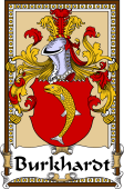 German Coat of Arms Wappen Bookplate  for Burkhardt