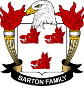 Coat of arms used by the Barton family in the United States of America