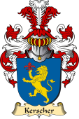 v.23 Coat of Family Arms from Germany for Kerscher