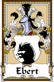 German Coat of Arms Wappen Bookplate  for Ebert