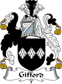 English Coat of Arms for the family Giffard or Gifford